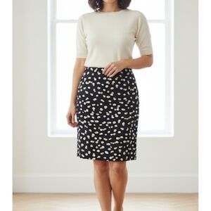 Philosophy Black and White Patterned Pencil Skirt, 14, MWT ✔️